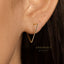 Ultra Light Triangle Hoop Earrings, Thin Shape Hoops, Gold, Silver SHEMISLI SH441