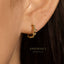 Thorn Hoop Earrings, Spike Huggies, Gold, Silver SHEMISLI SH455