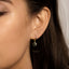 Twinkle Star Hoop Earrings, Open 5 Point Star Drop Huggies, Gold, Silver SHEMISLI - SH484 LR