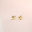 Super Tiny Dove Stud Earrings, Gold, Silver SHEMISLI SS843 Butterfly End, SS844 Screw Ball End (Type A)