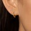 Hexagon Hoop Studs, Earrings, Gold, Silver SHEMISLI SS004