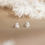 Tiny Ghost Stud Earrings, Gold, Silver SHEMISLI SS685 Butterfly End, SS686 Screw Ball End (Type A)