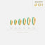 Simple Turquoise Hoop Earrings, Huggies, 6, 7, 8, 9, 10, 12mm Gold, Silver SHEMISLI SH052, SH053, SH054, SH055, SH056, SH057