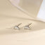 Tiny Rainbow Stud Earrings, Gold, Silver SS807 Butterfly End, SS808 Screw Ball End (Type A) LR
