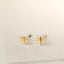 Tiny Dragonfly Stud Earrings, Gold, Silver SS815 Butterfly End, SS816 Screw Ball End (Type A)