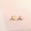 Tiny Mermaid Tail Stud Earrings, Gold, Silver SHEMISLI SS831 Butterfly End, SS832 Screw Ball End (Type A)