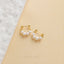 Small Freshwater Pearls Hoop Earrings, Huggies, Gold, Silver SHEMISLI - SS444 - Shemisli Jewels