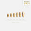 Multicolored Stone Hoop Earrings, Rainbow Huggies, 6, 7, 8, 9, 10, 12mm Gold, Silver SHEMISLI SH132, SH133, SH134, SH135, SH136, SH138
