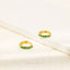 Simple Emerald CZ Hoop Earrings, Huggies, 6, 7, 8, 9, 10, 12mm Gold, Silver SHEMISLI - SH344, SH345, SH346, SH347, SH348, SH031