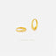 Sparkle Tapered Hoop Earrings, Gold, Silver SHEMISLI - SH625