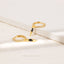 Spike Balck CZ Hoop Earrings, Gold, Silver SHEMISLI SH375