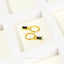 Black Baguette CZ Drop Hoop Earrings, Gold, Silver SHEMISLI SH314