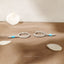 Spike Turquoise CZ Hoop Earrings, Gold, Silver SHEMISLI SH373