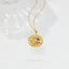 Star Circle Necklace, Silver or Gold Plated (15.5"+2") SHEMISLI - SN026