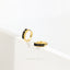 Black Baguette CZ Hoop Earrings, Gold, Silver SHEMISLI SH335