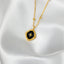 Vintage Star Oval Necklace, Silver or Gold Plated (17.5") SHEMISLI - SN035