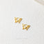Butterfly Shape Hoop Earrings, Gold, Silver SHEMISLI SH464