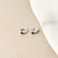 Tiny Black CZ Stone Helix Hoop Earrings, Gold, Silver SHEMISLI SH656, SH657, SH658, SH659