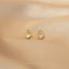 Vintage Teardrop CZ Studs Earrings, Gold, Silver SHEMISLI SS056