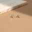 Tiny Cross CZ Studs Earrings, Gold, Silver SHEMISLI SS046